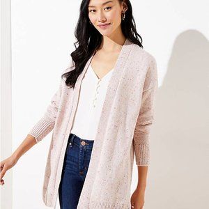 LOFT FLECKED OPEN CARDIGAN~New!~Med & Large